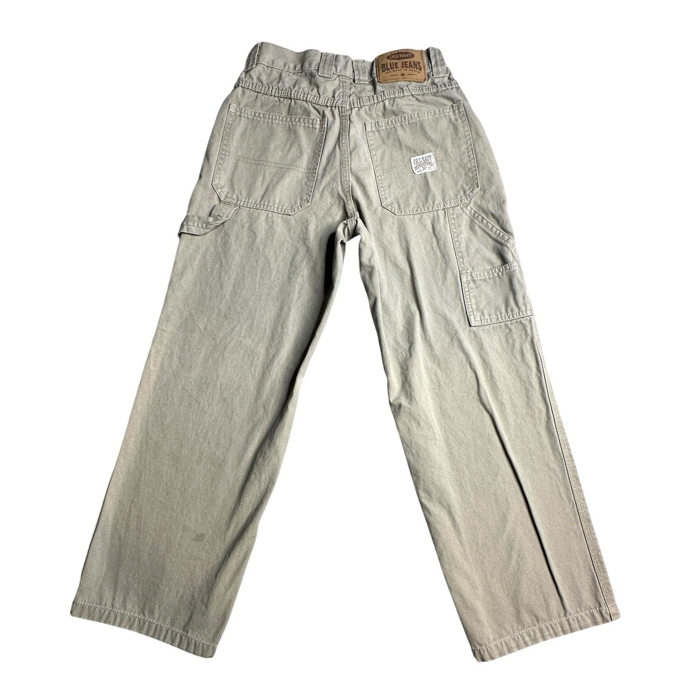 Vintage Old Navy Jeans Boys 10 Beige‎ Khakis Regular Fit Dungarees Carpenter Y2K